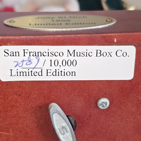 San Francisco Music Box Co '98 LE Jolly St. Nick Nutcracker w/box - Picture 10 of 13